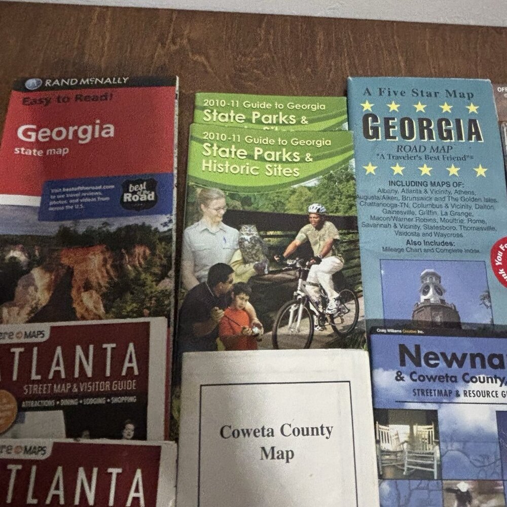 Georgia Atlanta Coweta County Newnan Road Maps Lot of 11 - Picture 7 of 9